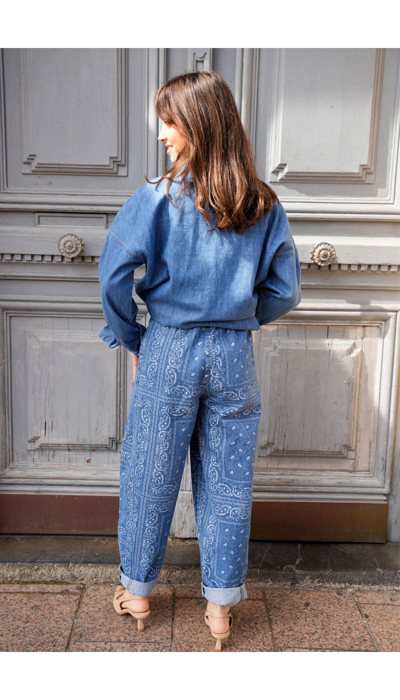 Jean Bandana Denim MERYL