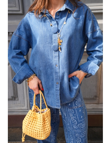 Chemisier Bouton Jean CLEA