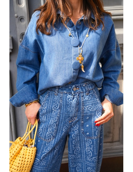 Chemisier Bouton Jean CLEA