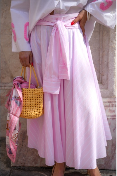 Jupe Rayée Rose Johanna MILLIE