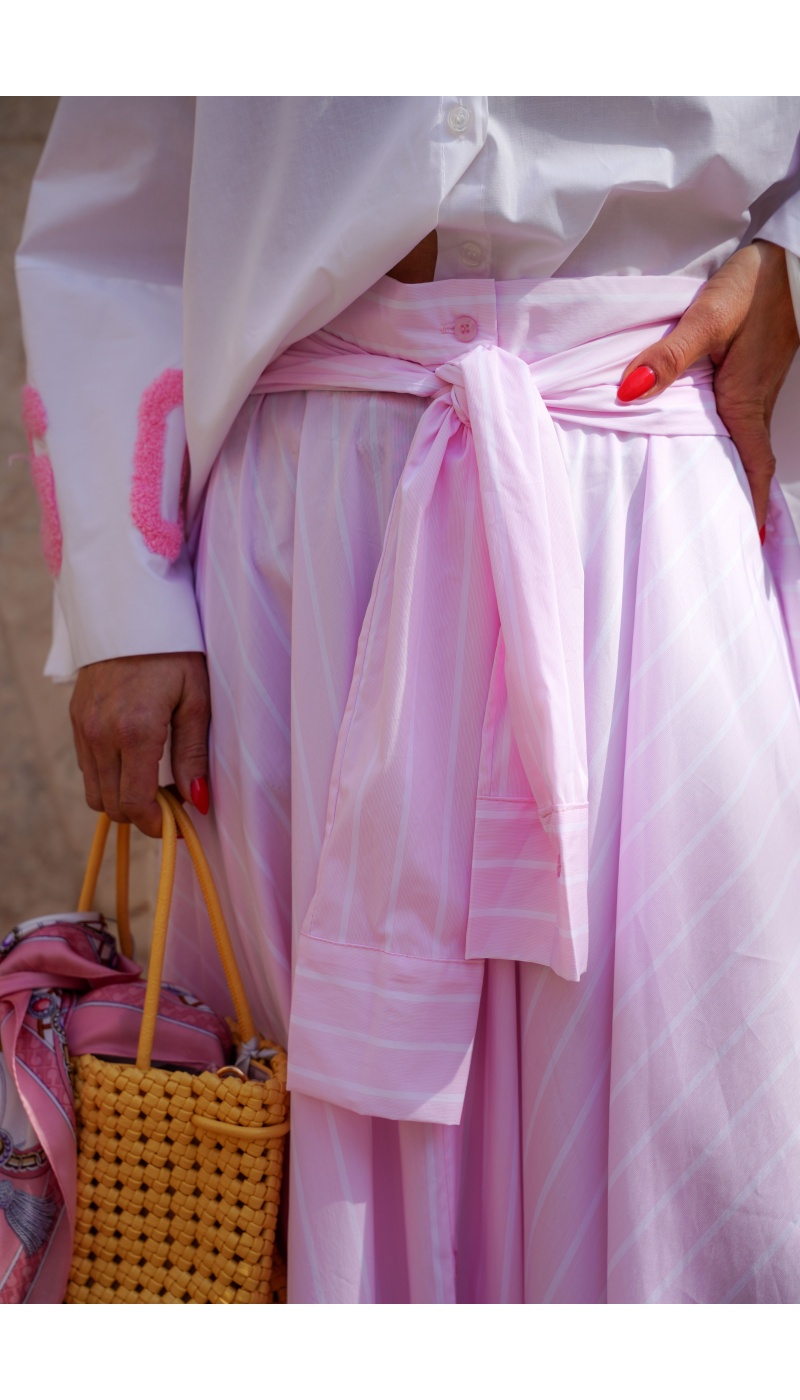 Jupe Rayée Rose Johanna MILLIE