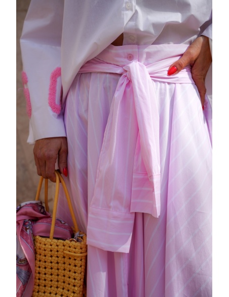 Jupe Rayée Rose Johanna MILLIE