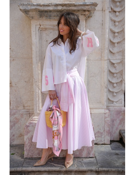 Jupe Rayée Rose Johanna MILLIE