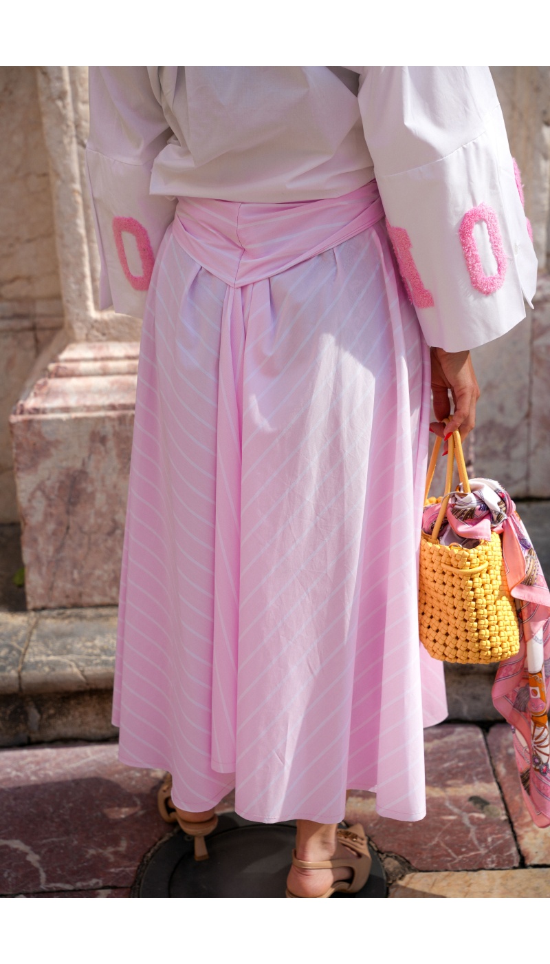 Jupe Rayée Rose Johanna MILLIE