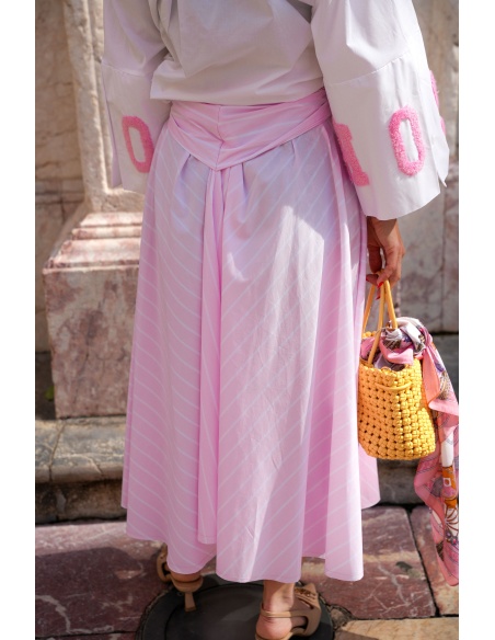 Jupe Rayée Rose Johanna MILLIE