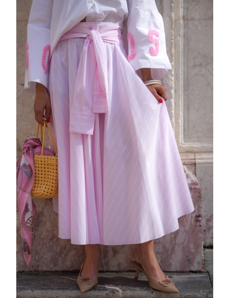 Jupe Rayée Rose Johanna MILLIE