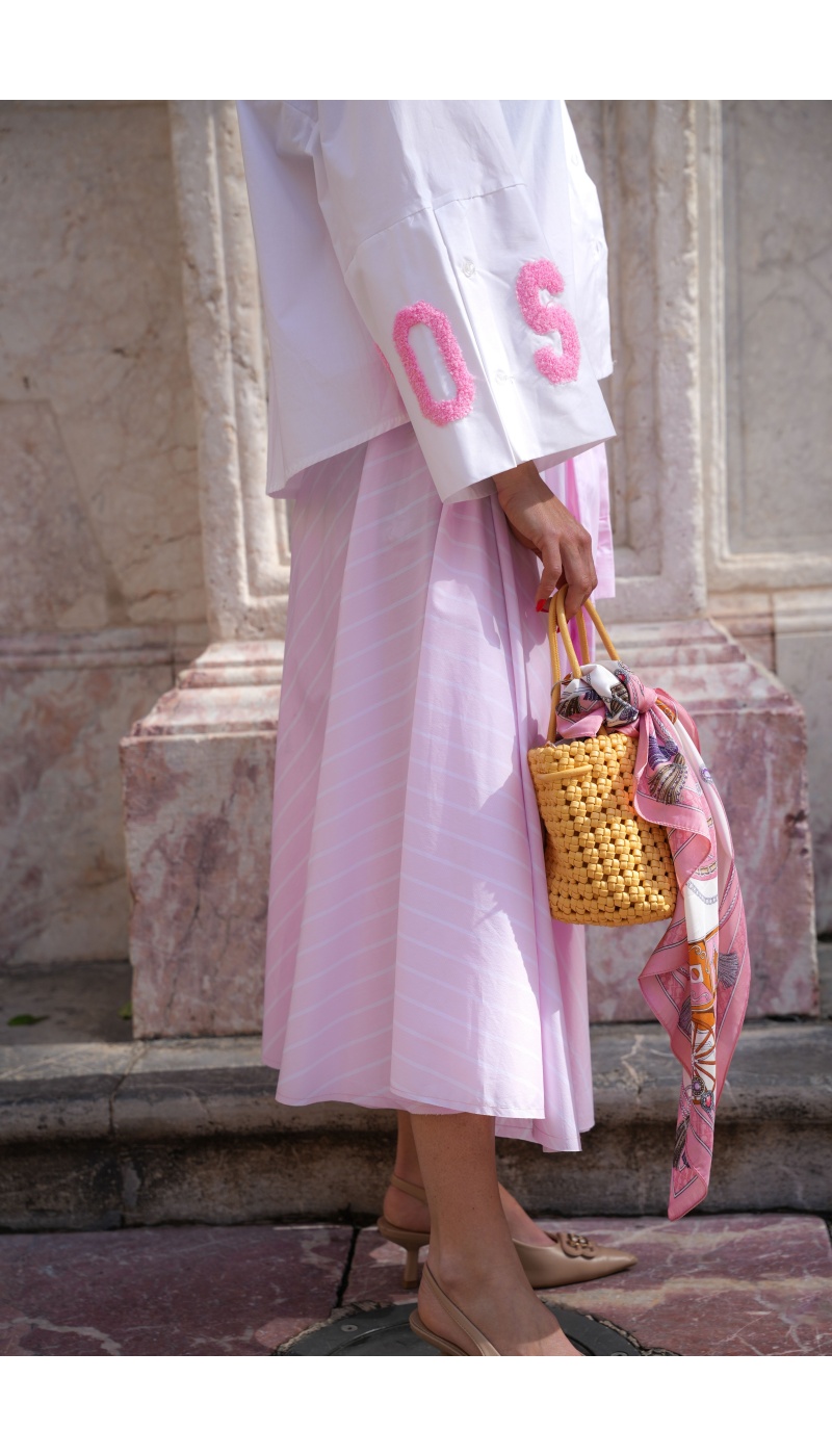 Jupe Rayée Rose Johanna MILLIE