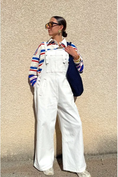 Salopette Blanche JENNIE Noho - 1 | FEMMES