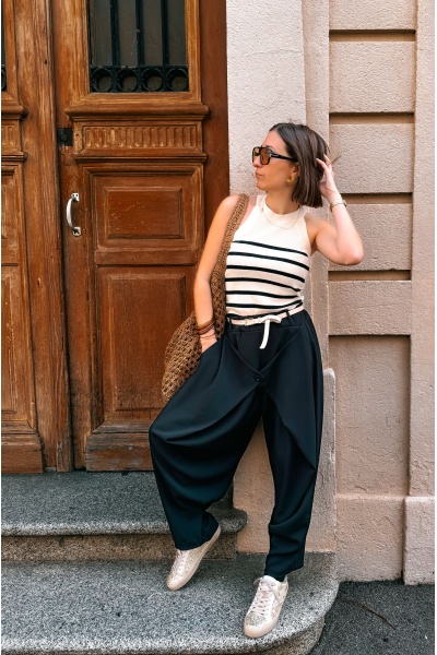 Pantalon Fluide Noir SOLAL