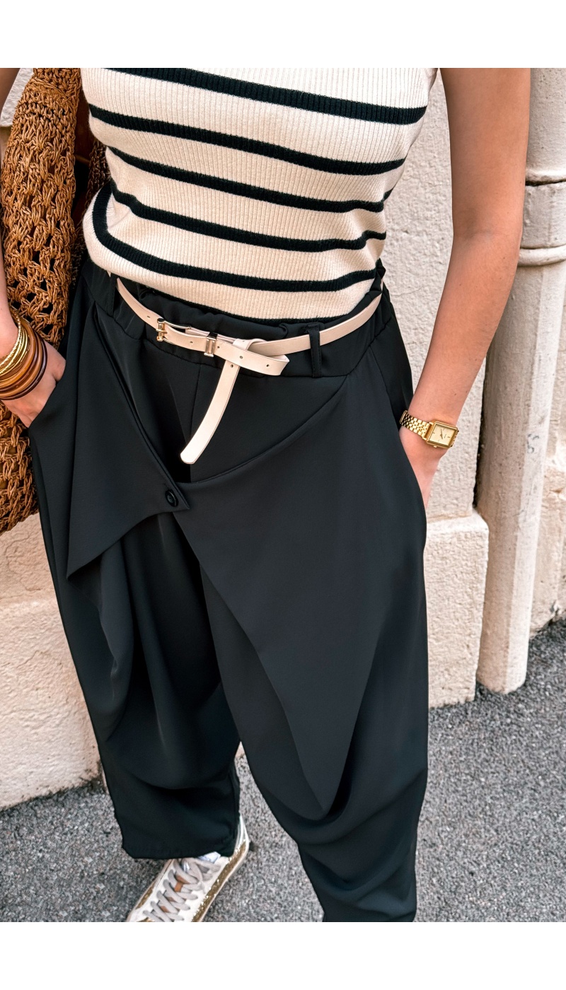 Pantalon Fluide Noir SOLAL Noho - 2 | FEMMES