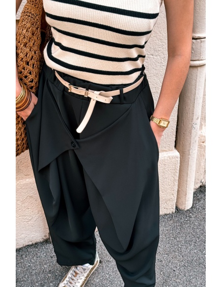 Pantalon Fluide Noir SOLAL Noho - 2 | FEMMES