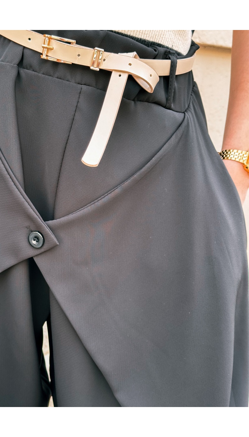 Pantalon Fluide Noir SOLAL Noho - 3 | FEMMES