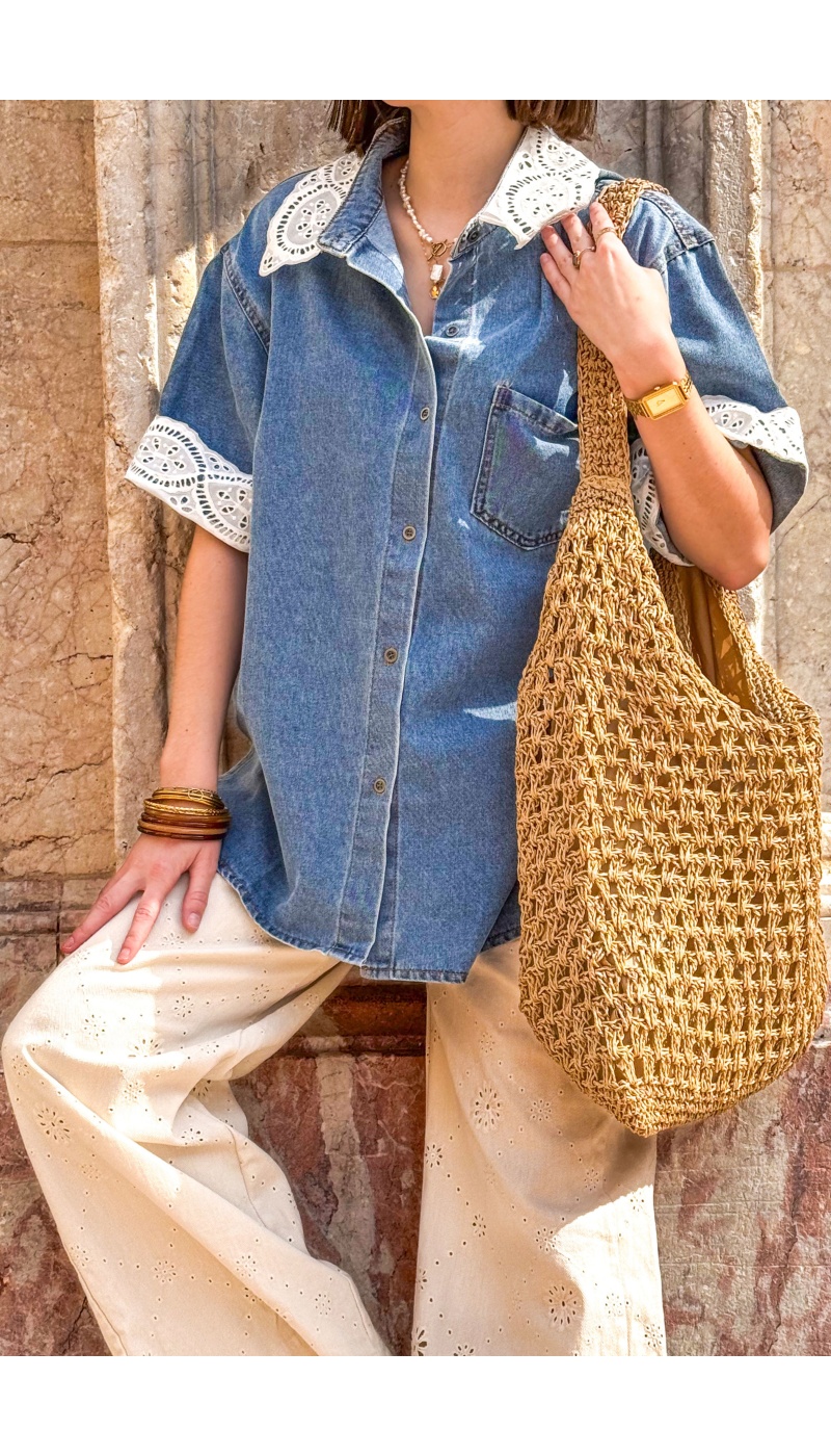 SARL PINKA HABIT ET MOI BRODE JEANS CHEMISIER