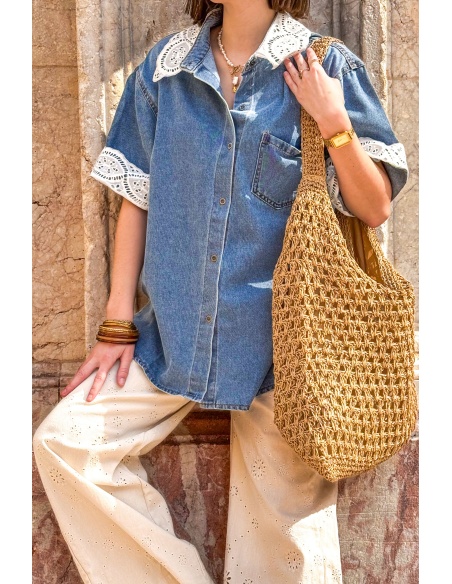 SARL PINKA HABIT ET MOI BRODE JEANS CHEMISIER