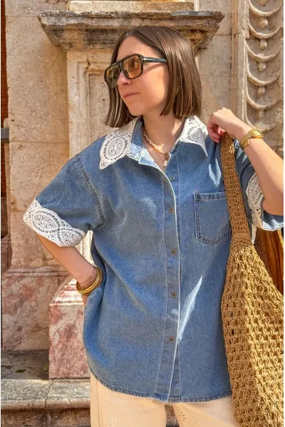 Chemiser Jean Broderie ELIZ 2