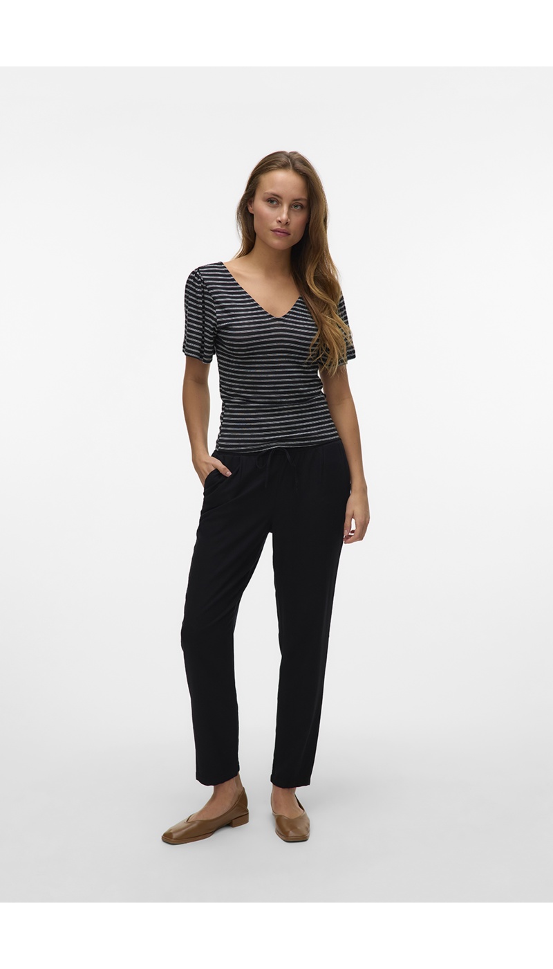 VERO MODA  BLACK PANTALONS