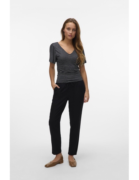VERO MODA  BLACK PANTALONS