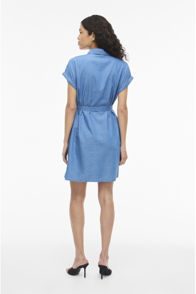 VILA A/S MEDIUM BLUE ROBES COURTES 2