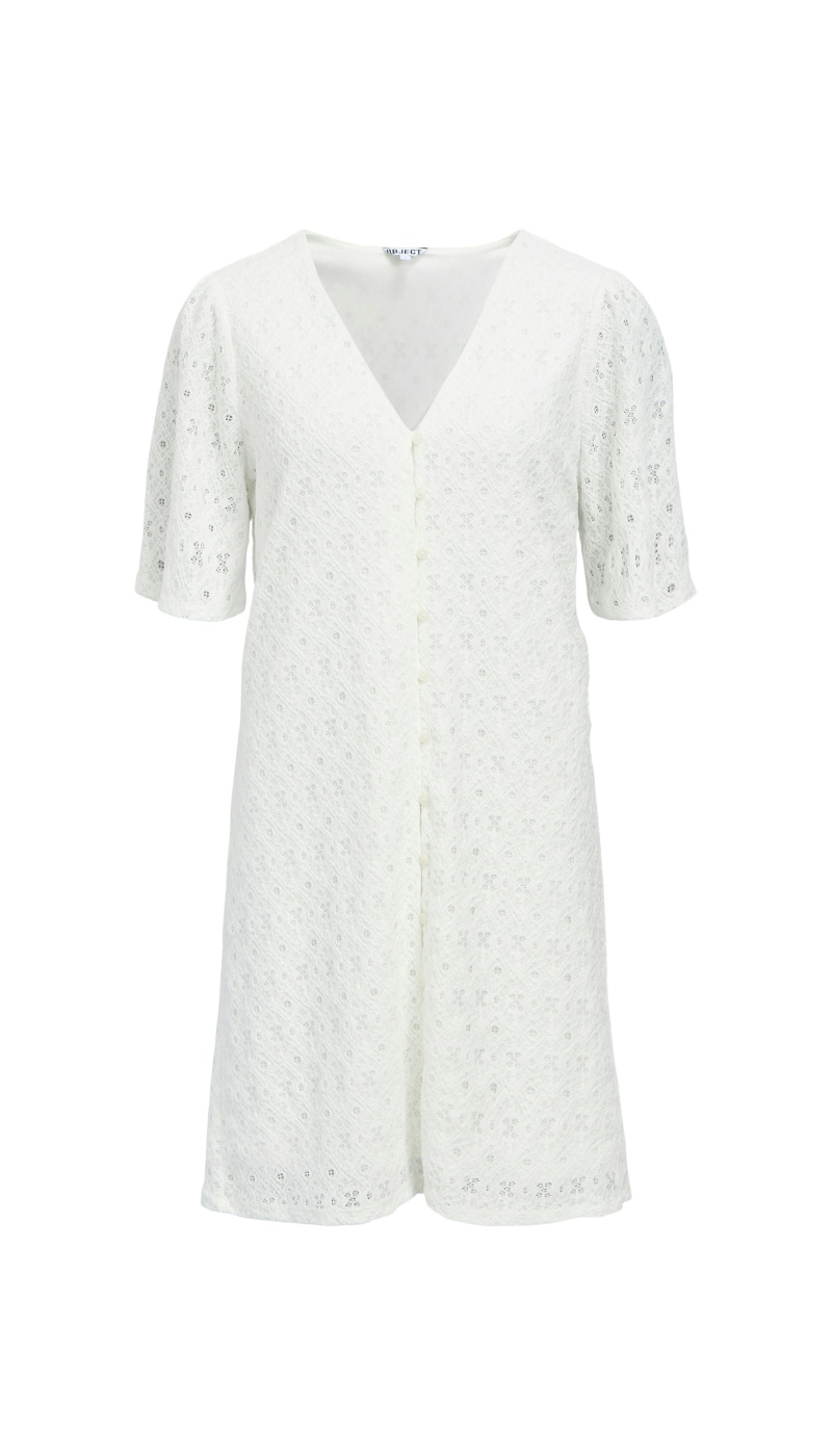 Vestido de jacquard Cloud Dancer OBJLAILA