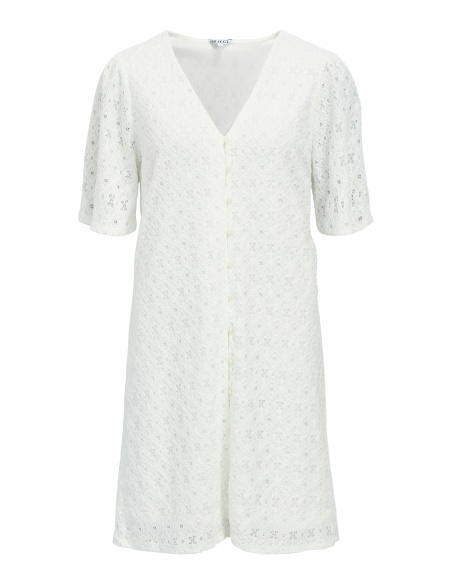 Vestido de jacquard Cloud Dancer OBJLAILA