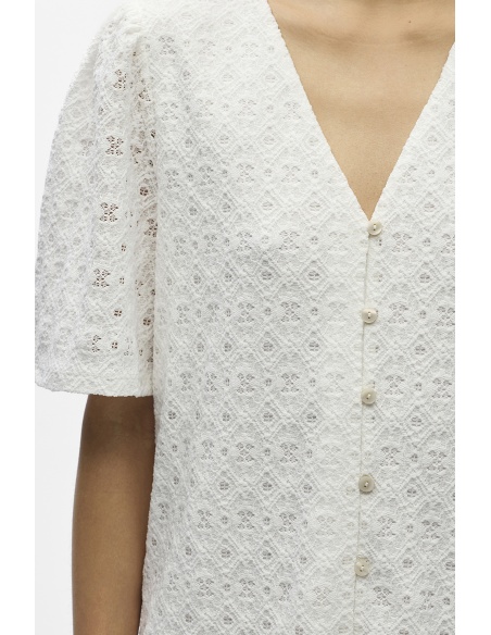 Vestido de jacquard Cloud Dancer OBJLAILA