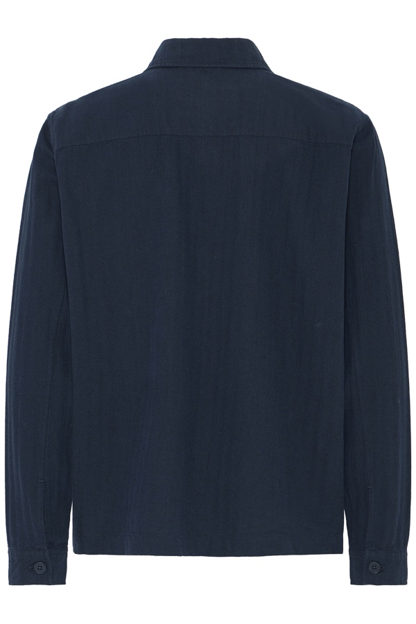 Camicia in lino blu scuro BHFLOREN 2