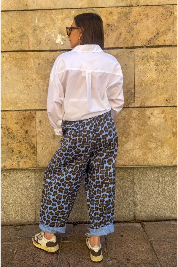 JUDIE Blue Leopard Johanna Pants 2