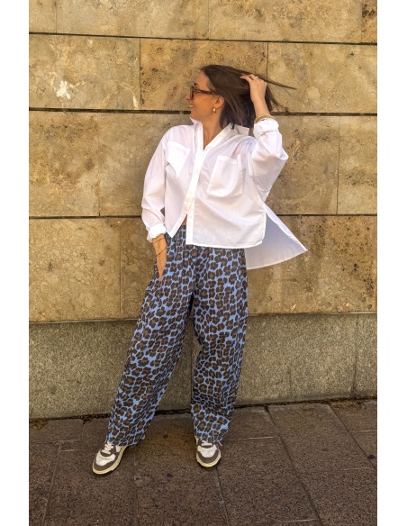 JUDIE Blue Leopard Johanna Pants
