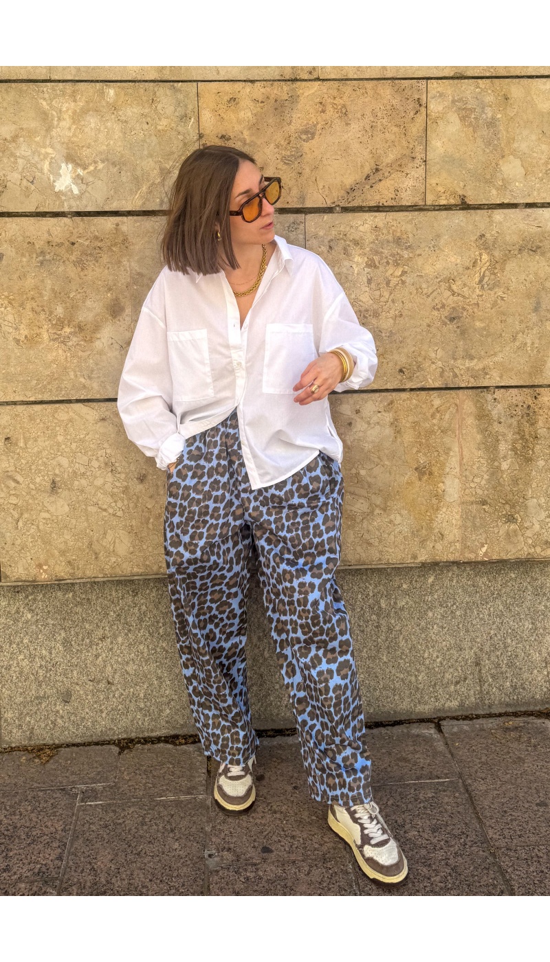 JUDIE Blue Leopard Johanna Pants