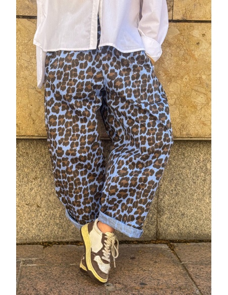 JUDIE Blue Leopard Johanna Pants