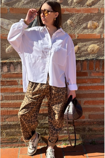 Pantalon Johanna Leopard Camel JUDIE 2