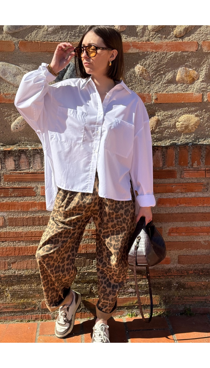 Pantalon Johanna Leopard Camel JUDIE