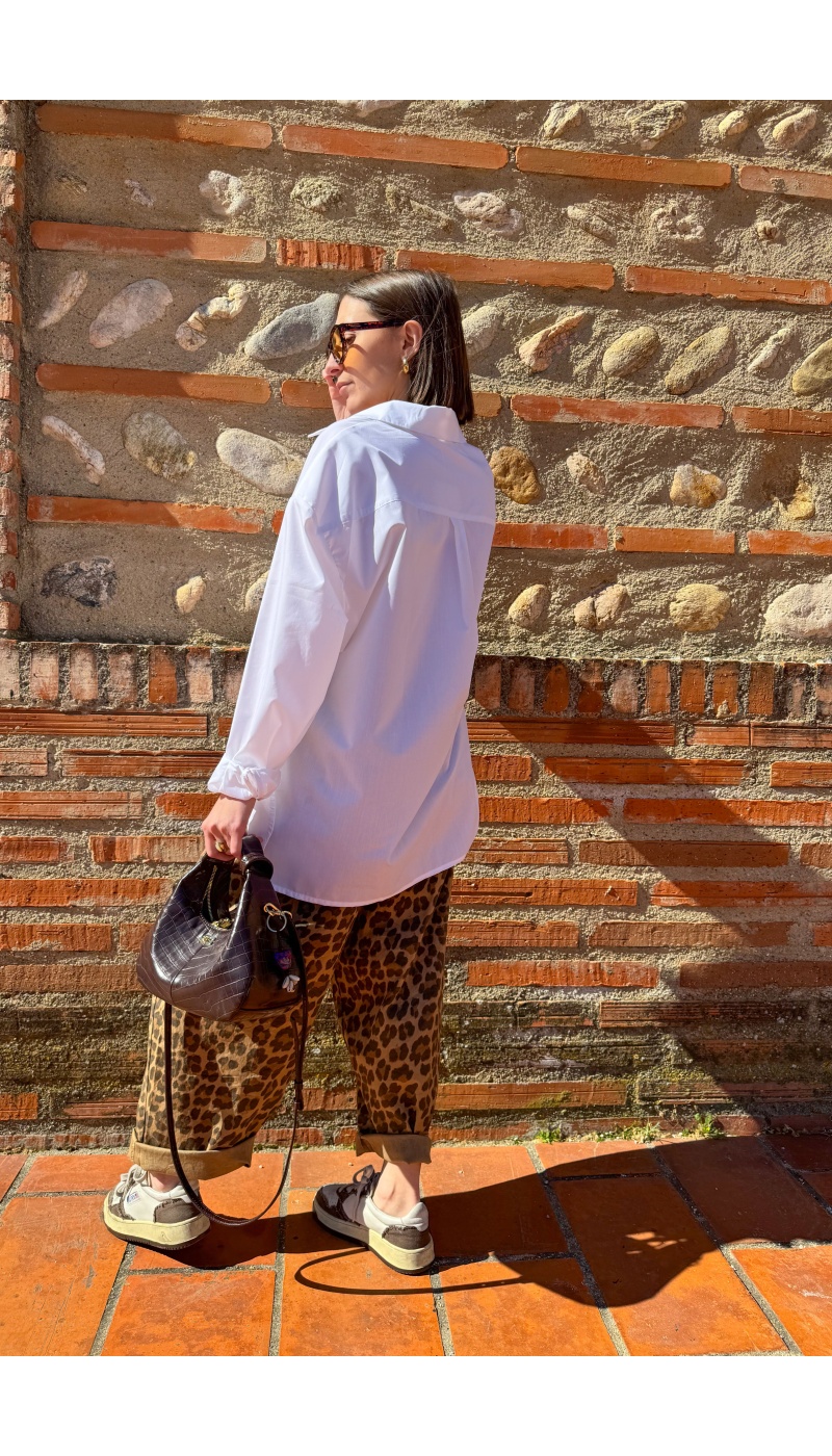 Pantalón Johanna Leopardo Camel JUDIE