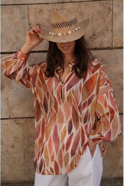Blouse Feuilles Banditas MIRABOLA 2