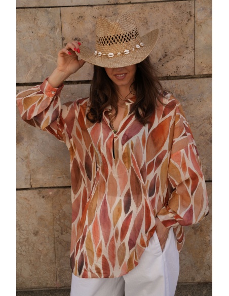 Blouse Feuilles Banditas MIRABOLA