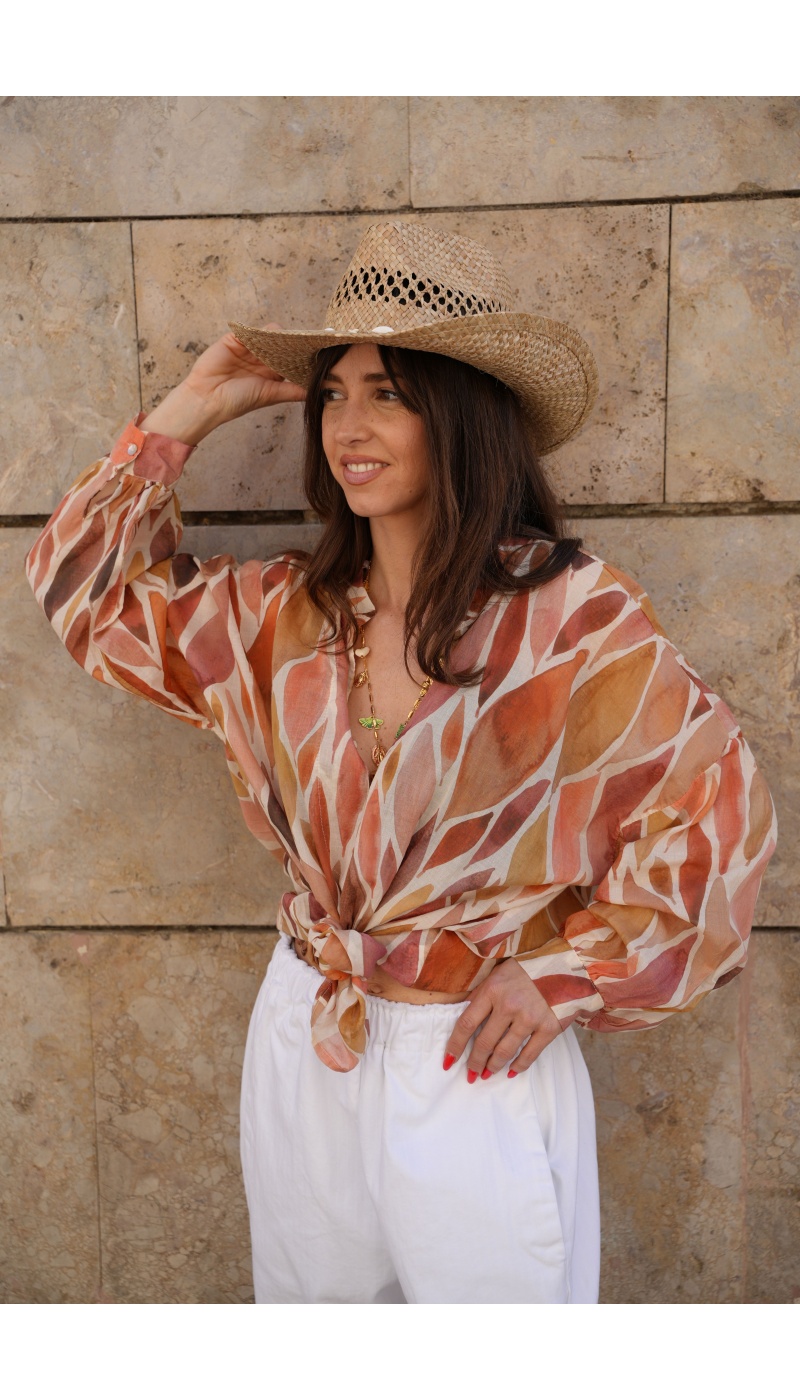 Blusa Banditas Hojas MIRABOLA