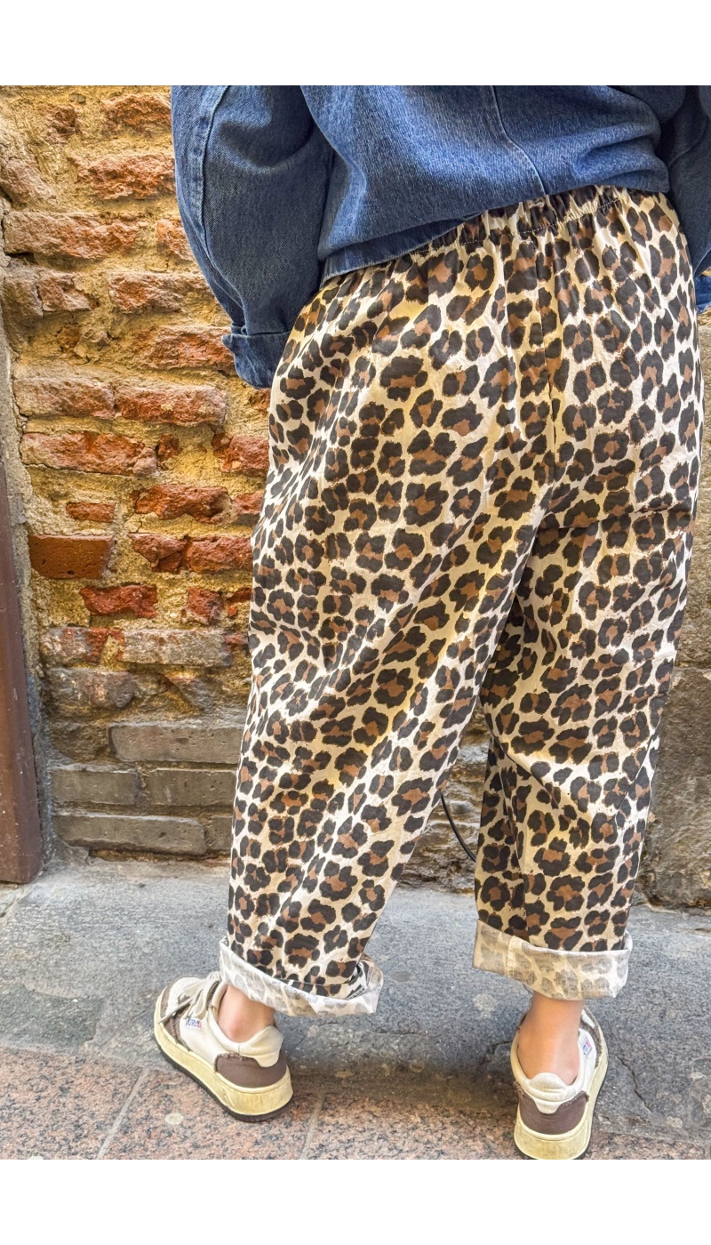 Johanna Leopard Ecru Pants - Chic Style for Women