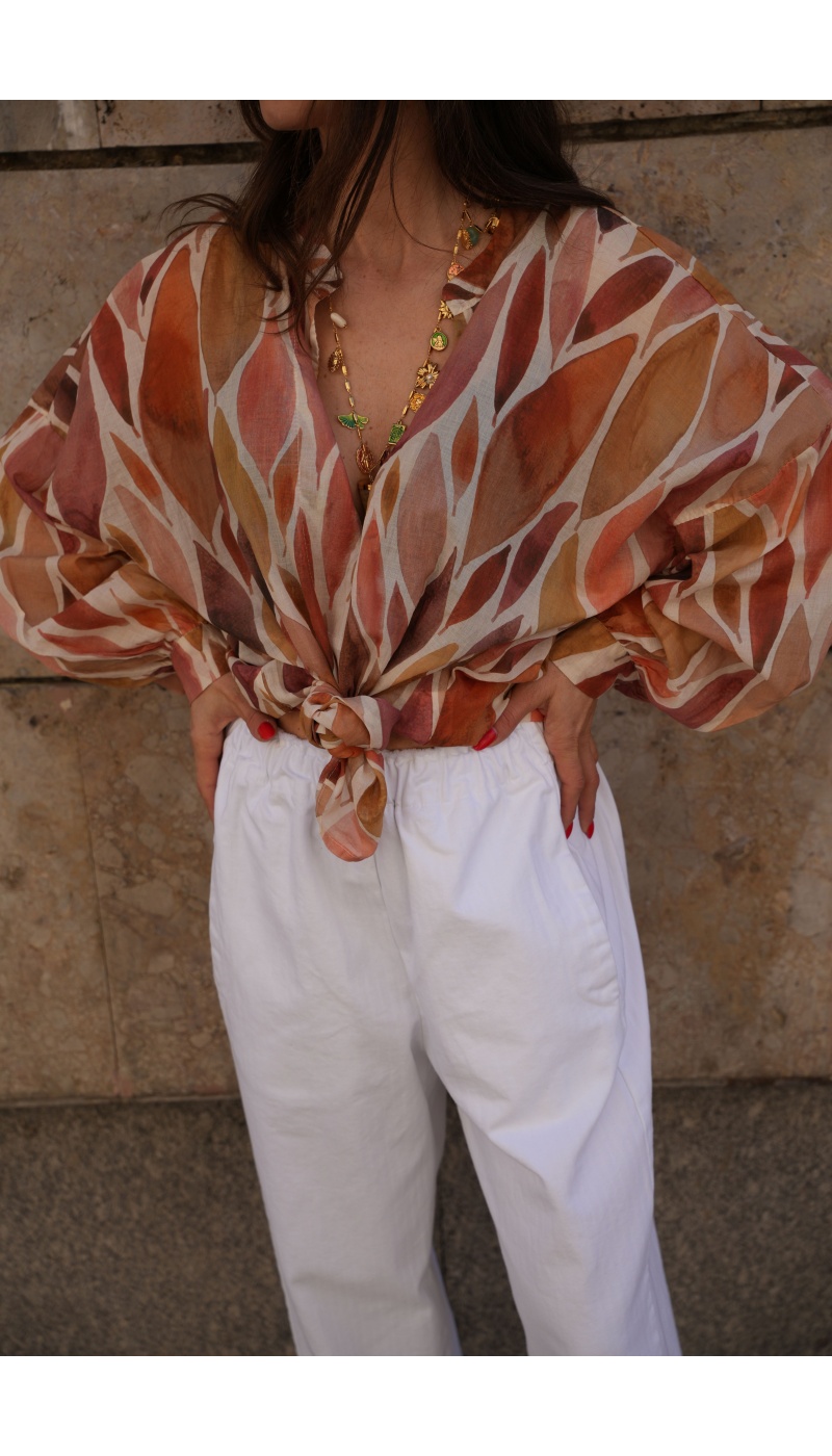 Blusa Banditas Hojas MIRABOLA