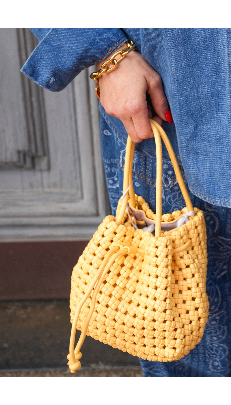 Sac Jaune Tressé WONDER