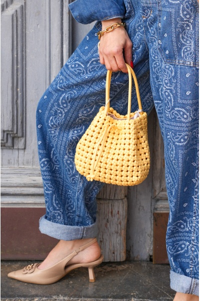 Sac Jaune Tressé WONDER 2