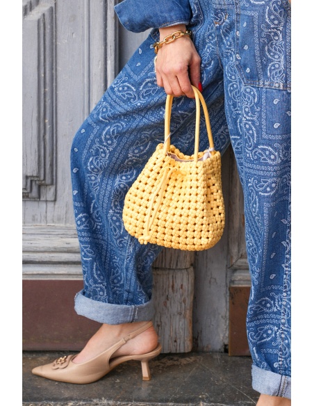 Sac Jaune Tressé WONDER