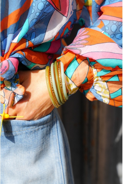 Set Jonc Vert Doré ROMY