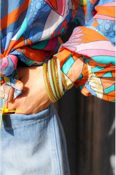 Set Jonc Vert Doré ROMY