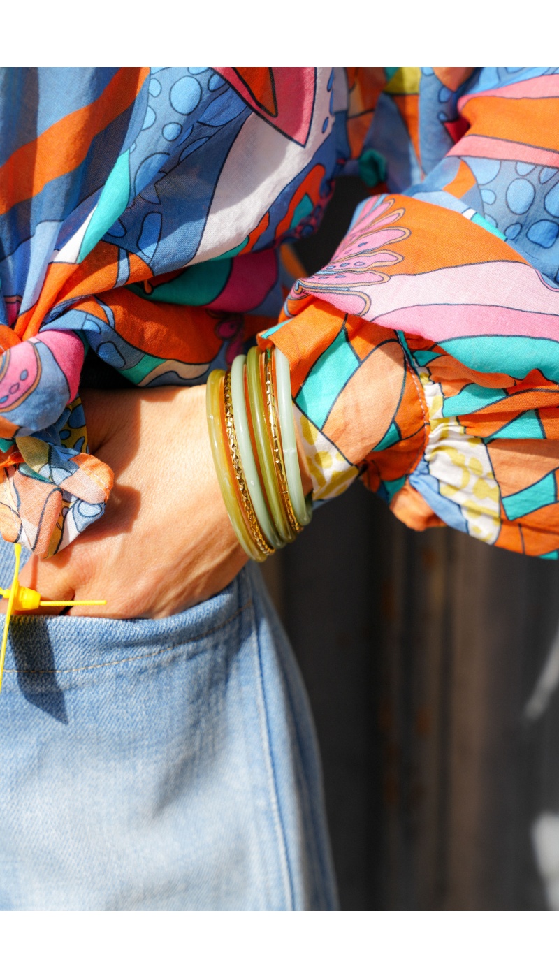 Set Jonc Vert Doré ROMY