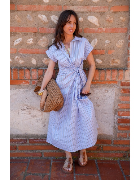 Robe Rayée Ciel LIVIA