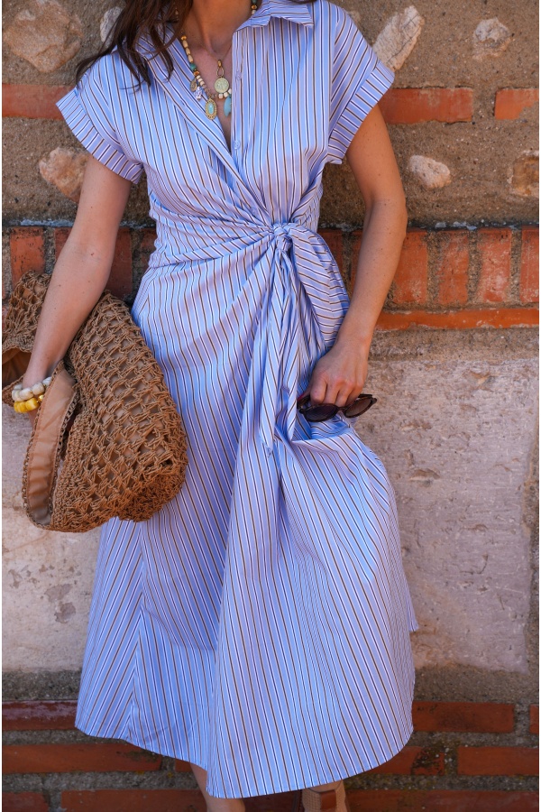 Sky Striped Dress LIVIA 2