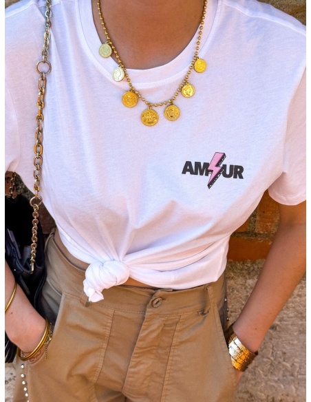 Tee Shirt Amour Blanc ONLARIYA