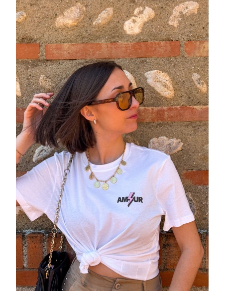 Tee Shirt Amour Blanc ONLARIYA