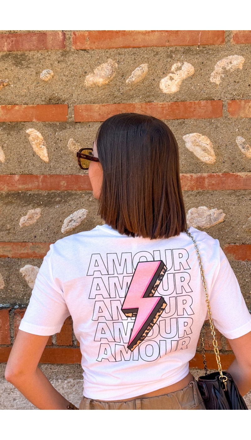 Tee Shirt Amour Blanc ONLARIYA