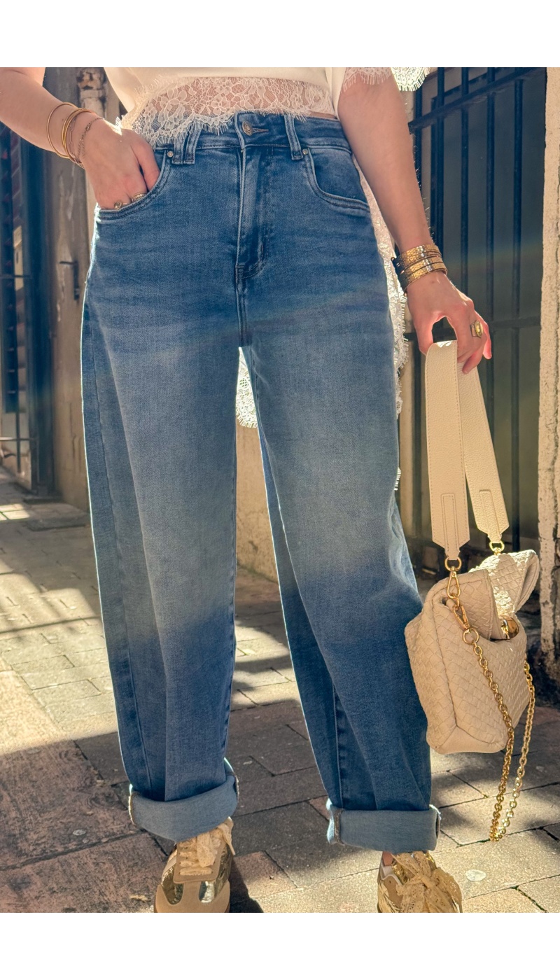 SOPHIA Barrel Denim Jeans